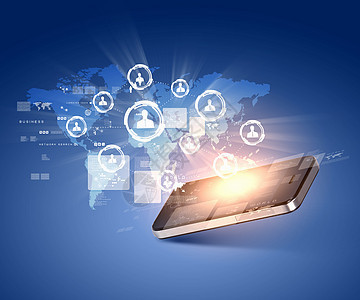 現(xiàn)代通信技術(shù)手機(jī)高科技背景的現(xiàn)代通信技術(shù)插圖